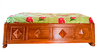 Sagwan Premium Single Bed - Diamond Sagwan Premium Single Bed - Diamond