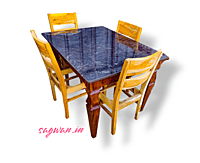 Sagwan Premium Dining Set - Titan Sagwan Premium Dining Set - Titan
