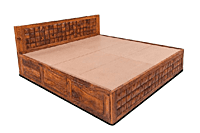 Sagwan Premium Bed - Square Array Sagwan Premium Bed - Square Array